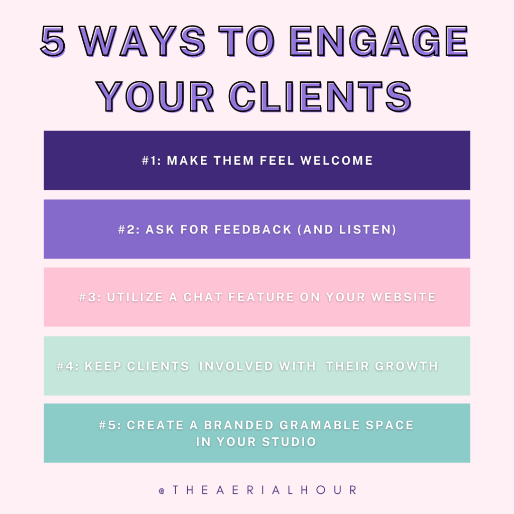 Loney Life 5-Ways-to-Engage-Your-Clients-1-1024x1024 Rest Stop #4 rv podcast rv life pole studio pole podcast pole instructor pole goals pole fitness pole dance podcast pole dance aerial entrepreneur aerial arts 
